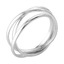 Серебряное кольцо 3 в 1 без покрытия
